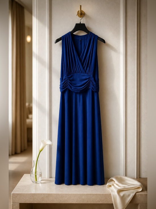 Evan Picone Dresses & Skirts - Evan Picone Royal Blue Sleeveless Maxi Dress